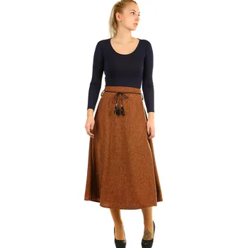 Dámská sukně TopMode Dlouhá dámská úpletová sukně 389402