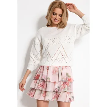 Dámský svetr TopMode Pletený dámský svetr s moderním vzorem 650782