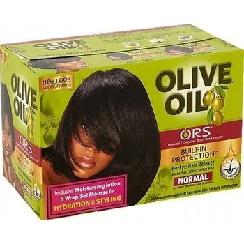 Vlasová regenerace Sada pro narovnání vlasů s olivovým olejem Olive Oil Relaxer Kit Ors