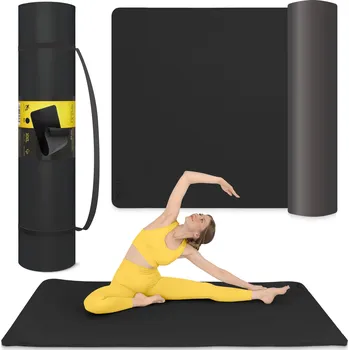 podložka na cvičení Podložka na cvičení 4FIZJO 200 cm x 125 cm černá