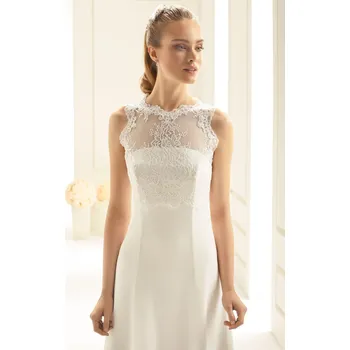 Bolerko Bianco Evento Krajkový top přes šaty na letní svatbu 979095