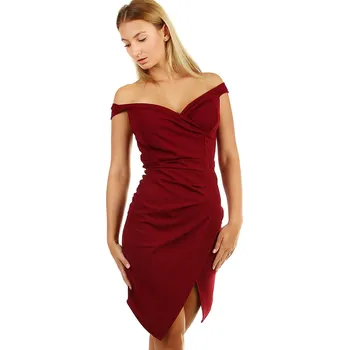 Dámské šaty TopMode Krátké společenské šaty s rozparkem 484576