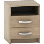 Noční stolek se šuplíky BETTY 2, dub sonoma - SLEVA 3% s kodem radost25
