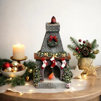 Aroma lampa Fontána na tekoucí dým - Vánoční krb