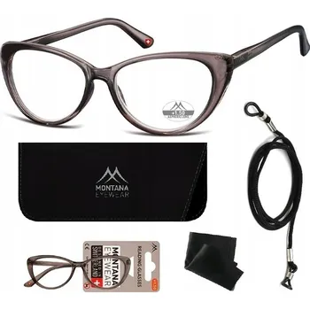 Brýle na čtení DIOPTRICKÉ BRÝLE DÁMSKÉ PLUSKY NA ČTENÍ K POČÍTAČI Šňůrka Pouzdro +1.0