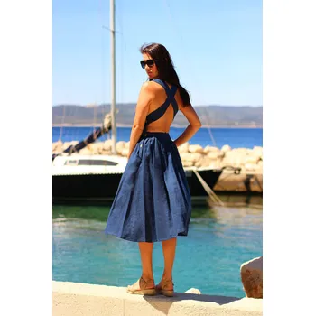 Dámské šaty Lotika Autorské 100% lněné šaty Lotika 839813