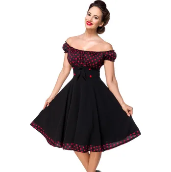 Dámské šaty TopMode Retro šaty Carmen i pro plnoštíhlé 892815