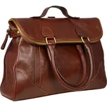 TopMode Hnědá taška z hovězí kůže 3 v 1 512041