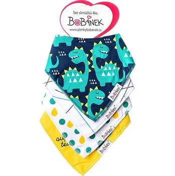 Bryndák Bobánek Set slintáčků 4 ks, Dinosauři
