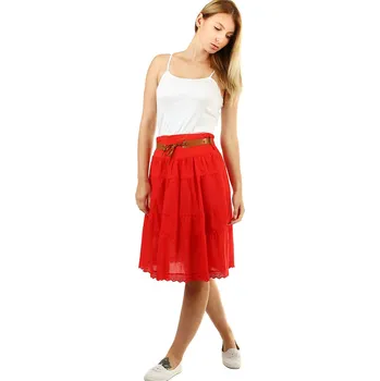 Dámská sukně TopMode Dámská letní romantická sukně krajková 469573