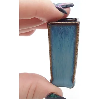 Květináč Mini bonsai miska 2 x 2 x 5 cm modrá