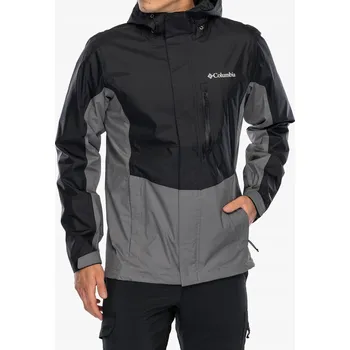 Moto oblečení Nepromokavá bunda Columbia Pouring Adventure III - černá/městská šedá S