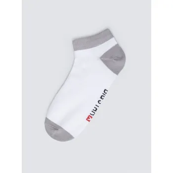 Pánské ponožky BIG STAR Kotníkové Ponožky bavlněné šedo-bílé Filixos 902 39-42