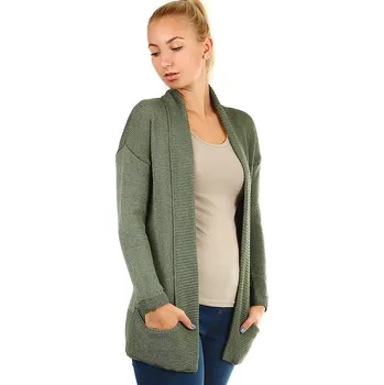Dámský svetr TopMode Dámský pletený cardigan bez zapínání 379404