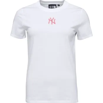 Dámské tričko Dámské triko New Era NEW YORK YANKEES MLB MIDI LEAGUE ESSENTIAL T-SHIRT M Bílá, Růžová