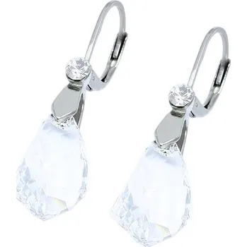 Náušnice TopMode Broušené náušnice čiré s kamínkem 702392