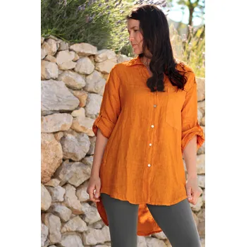 TopMode Lněná dámská oversized košile 933666