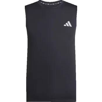 Pánské tílko Pánské sportovní tílko adidas RUN ESSENTIALS M M Černá, Stříbrná