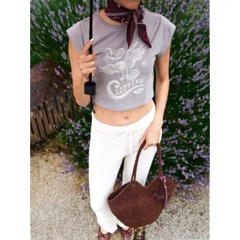 Dámské oblečení Sinsay - Pletené kalhoty se širokými nohavicemi - krémová - 775CZ-01X - 775CZ-01X-M