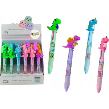 BAREVNÁ PROPISKA NA ZIP 3 BARVY NÁPLNĚ ZÁBAVNÝ VZOR DINOSAURUS