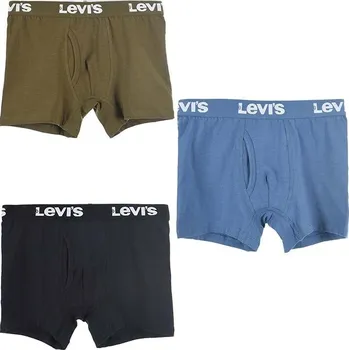 Boxerky Dětské boxerky Levi's 3-pack 9L0311 černá 99X, vel. 147-163