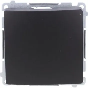 vypínač Vypínač Simon jednoduchý zapuštěný spínací černý matný Simon Basic
