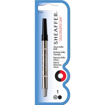 Sheaffer, Náplň do Rollerů, (M) střední, černá, blistr