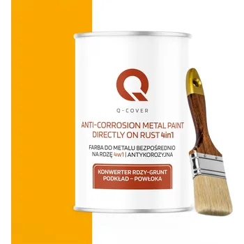 univerzální barva BARVA NA KOV NA REZ, PLECH, POZINK 4v1 ŽLUTÁ SIGNÁLNÍ RAL 1003 POLOMATNÁ 1L