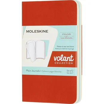 Diář Moleskine, Nelinkované sešity Moleskine Volant XS oranžové a modré 2 ks - Formadore