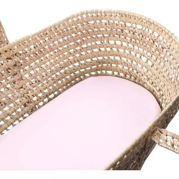 Prostěradlo Eevi Prostěradlo do kočárku/koše Jersey 70x35cm SVĚTLE RŮŽOVÁ