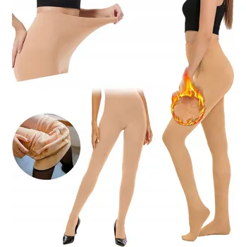 Dámské punčochy Punčocháče s KOŽÍŠKEM Dámské TEPLÉ zimní termální M