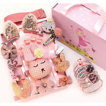 Kancelářská sponka Dívčí Sada na vlasy gumičky i sponky Princess Cofee