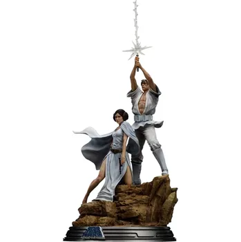 Figurka Soška Star Wars Deluxe - Luke and Leia 41 cm
