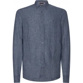 -33% TOMMY HILFIGER PÁNSKÁ LNĚNÁ KOŠILE PIGMENT MW0MW23147 ŠEDÁ M