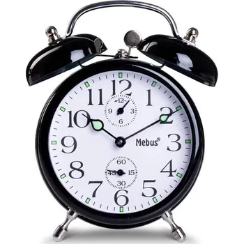 Budík Retro budík Mebus 26368 černý