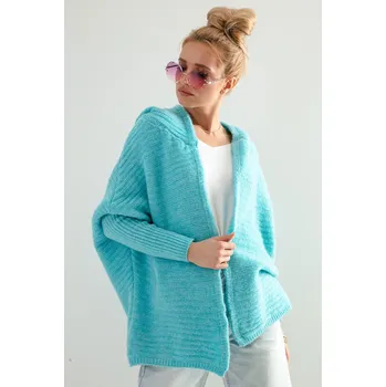 Dámský svetr TopMode Kardigan s kapucí 706984