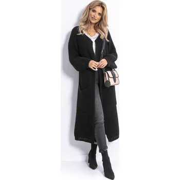 Dámský svetr TopMode Vlněný kardigan s kapsami 578917