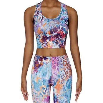 TopMode Barevný sportovní crop top 672483