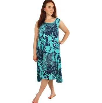 Dámské šaty TopMode Volné šaty s květinovým vzorem a krajkovou vsadkou - i pro plnoštíhlé 234269