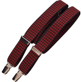 Kšandy KoKa Pánské šle - pepito červené úzké