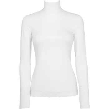 TopMode Bavlněný krajkový rolák s dlouhým rukávem 709028