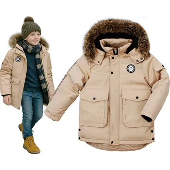 Chlapecká bunda F-26 Dětská zimní bunda parka, velikost 158