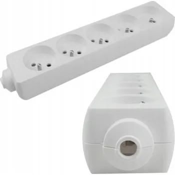Napájecí kabel Prodlužovací Kabel přívodní kabel Ecolight 0 m 5 ks zásuvek bílý