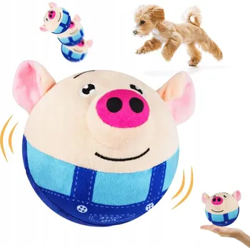 Hračka pro psa MÍČEK PRO PSY INTERAKTIVNÍ MÍČEK, HRAČKA DOVNITŘ VEN MODRÁ