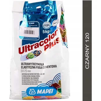 Spárovací hmota Cementová spárovací hmota Mapei Ultracolor Plus 5 kg - 120 Černá