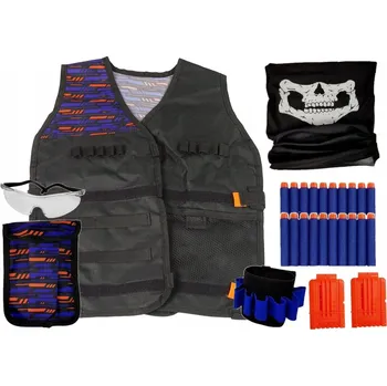 Karnevalový kostým KOSTÝM KOMANDA POLICISTA PŘEVLEK PRO DĚTI VESTA PŘÍSLUŠENSTVÍ