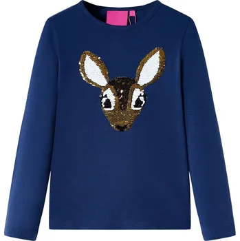 Chlapecké tričko Dětské tričko s dlouhým rukávem námořnicky modré 104 - 8721012037519