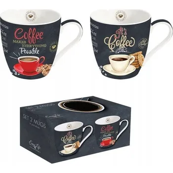 Easy Life It´s Coffee Time porcelánové hrnky 350 ml 2 ks