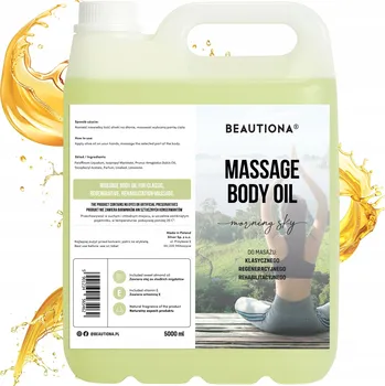 Masážní přípravek MASÁŽNÍ OLEJ NA TĚLO A OBLIČEJ MORNING SKY HYDRATAČNÍ BEAUTIONA 5L