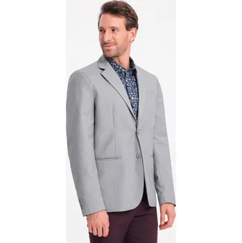 Pánské sako Ombre OM-BLZB-0115 šedé